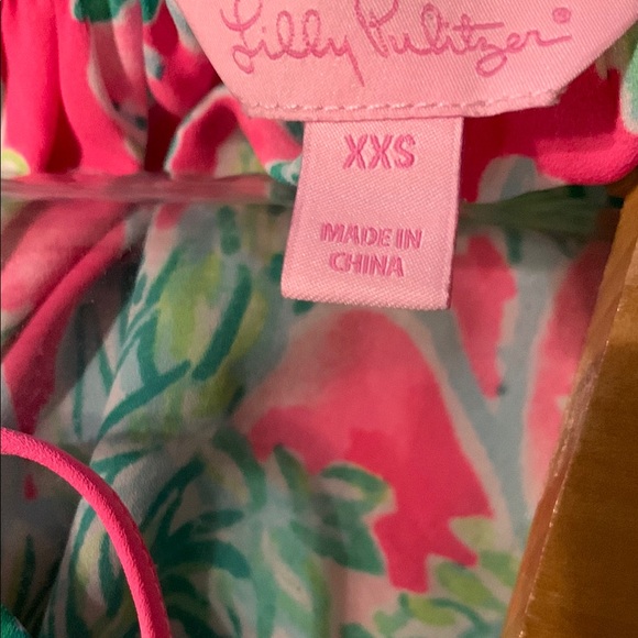 Lilly Pulitzer Women's Pink and Green Tensley Top - Picture 16 of 16